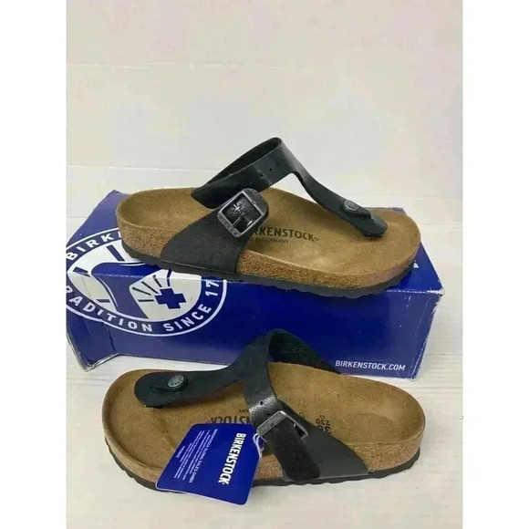 .1255 NEW! Birkenstock Gizeh Graceful Licorice, Regular Fit-EU-36 US-5 Womens - Picture 1 of 6